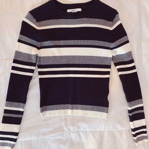 retro striped sweater top